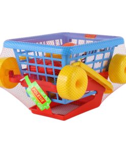 Alternative view of Shopping trolley with food set