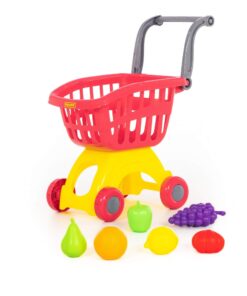 Shopping Trolley Mini and Food Set, 6 pieces 9 71378