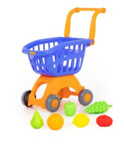 Shopping Trolley Mini and Food Set, 6 pieces 7 71378 2 1