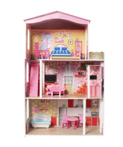 Alternative view of Large Wooden Dolls Doll House 3 level