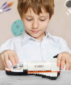 Alternative view of COGO 3 in 1 Spaceship station building block