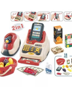 Alternative view of Cash register toy Home Supermarket with terminal and scanner