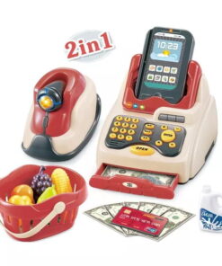 Cash register toy Home Supermarket with terminal and scanner