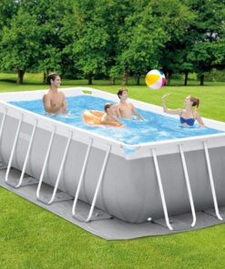 26790 - INTEX PRISM FRAME POOL (4.00m x 2.00m x 1.22m) RECTANGULAR with Filter Pump