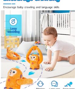 Four Star Monkey Stuffed AnimalsBaby Musical Toys Talking Rolling 360 T892 03