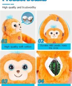 Four Star Monkey Stuffed AnimalsBaby Musical Toys Talking Rolling 360 T892 05