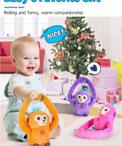 Four Star Monkey Stuffed AnimalsBaby Musical Toys Talking Rolling 360 T892 07