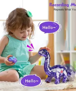 Sparkling dinosaur remote control toy 05