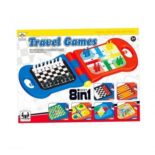 Travel table game 8 in 1 classic games jf378 15 01