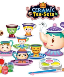 Alternative view of Coloring Ceramic Tea Set Toy 18 PCS