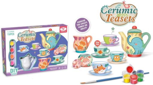 coloring ceramic tea set toy 868 e18 01
