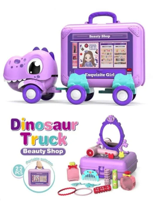 dinosaur truck beauty shop 22 pcs 01