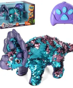 Sparkling Triceratops Dinosaur Remote Control Toy