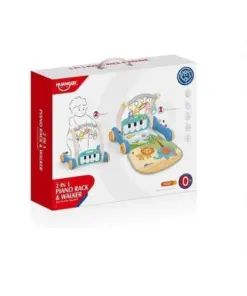 Alternative view of هوانجر - حصيرة لعب بيانو موسيقي للأطفال 2 في 1 ومشاية الأطفال