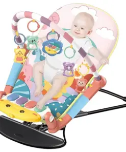 Alternative view of كرسي هزاز للأطفال 2 في 1 مع مفرش للعب وردي