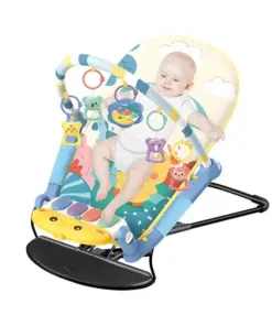 baby bouncer 2 in 1 play mat gym with cradle 03