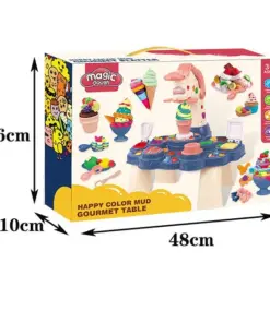 Magic Dough  Happy Color Mud Desk Set