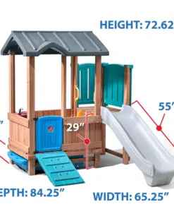 step2 woodland adventure playhouse slide 07