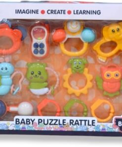 al3aby 105 Baby Puzzle Rattle Set - Educational & Fun Toy for Infants