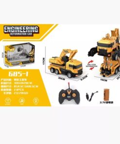 engineering deformation car remote control excavator 01