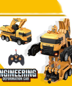 engineering deformation car remote control excavator 02