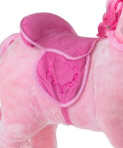 princess pony rocking horse with sound pink 05