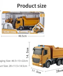 remote control engineering dump truck heavy duty construction series 03