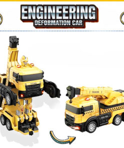 Transforming Crane Truck - Remote Control Robot Construction Vehicle