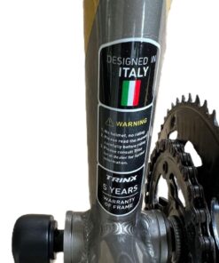 a bicycle chain and gear trinx warranty sticker