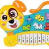 yellow puppy musical keyboard toy interactive fun for toddlers 01