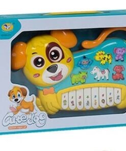yellow puppy musical keyboard toy interactive fun for toddlers 03