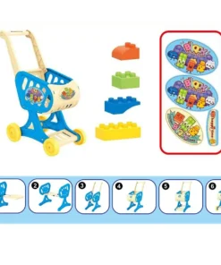 block shopping cart with building bricks fun and educational toy for kids 04