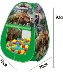 Alternative view of Dinosaur Tent with 100 Ocean Balls for Endless Fun