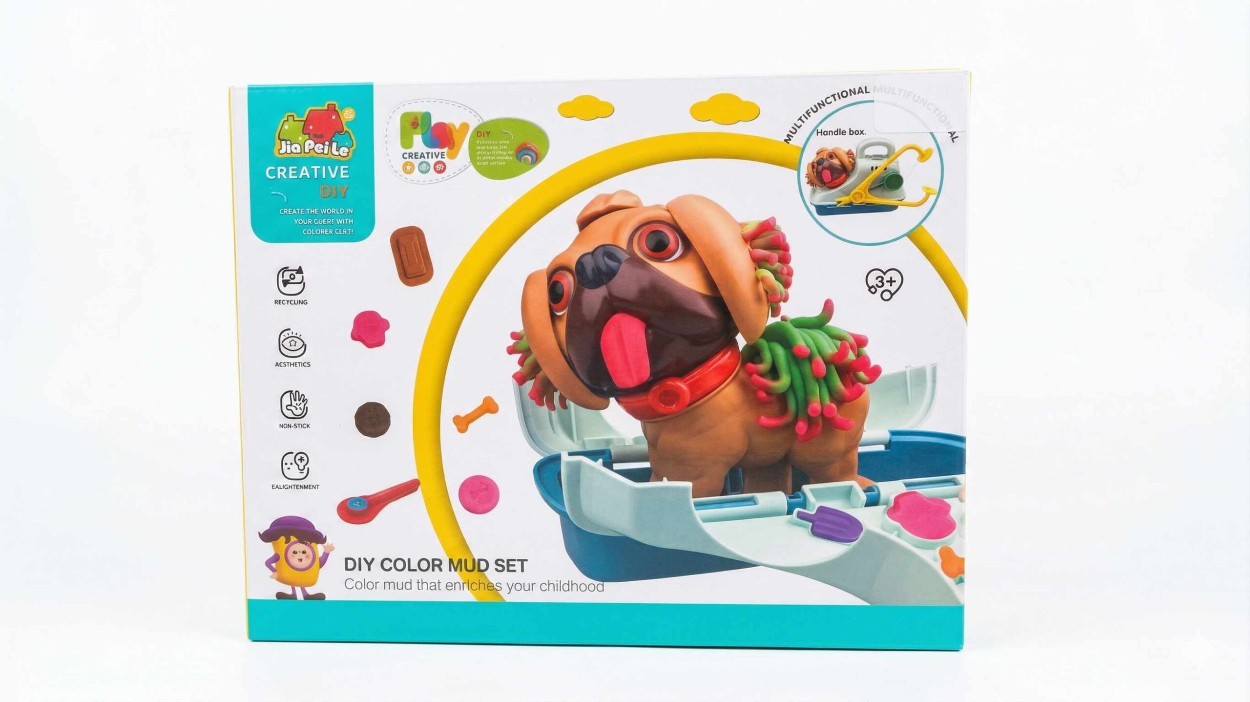 DIY Color Mud Puppy Grooming Set – Grow & Style Sensory Play Kit with Carrying Case 2 DIY Color Mud Puppy Grooming Set – Grow & Style Sensory Play Kit with Carrying Case - Image 2