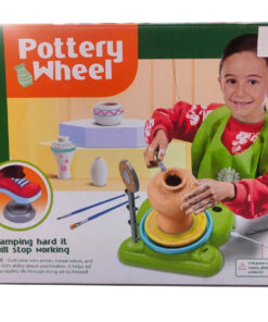 al3aby 82 Creative Frog Pottery Wheel Studio – USB Powered Kids' Ceramic Set with Foot Pedal