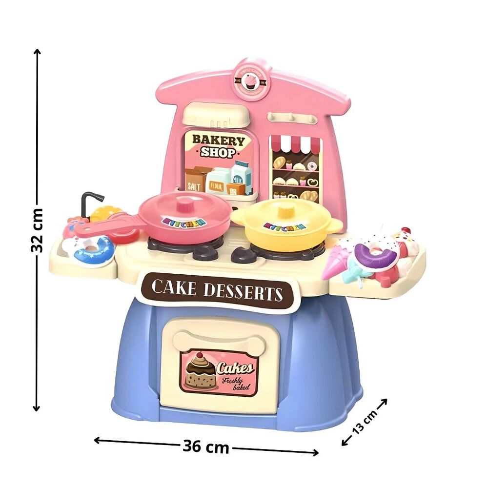 Desserts Mesa - 42 Pcs Kids Bakery & Shopping Cart Playset 3 Desserts Mesa - 42 Pcs Kids Bakery & Shopping Cart Playset - Image 3