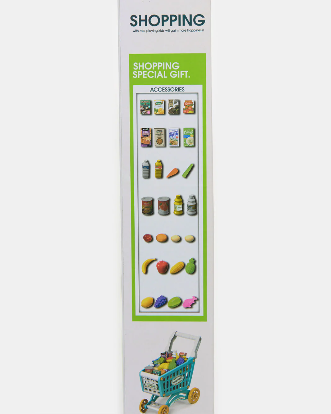 Market Shopping Cart Toy Set - 60 Pcs Grocery & Supermarket Playset - Image 8