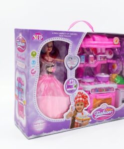 Fashion Kitchen Deluxe Playset: 2-in-1 Doll & Interactive Cooking Station 7 2 1