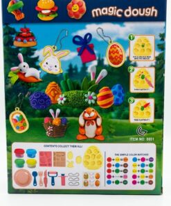 Magic Dough Happy Easter Garden – Spring Bunny & Decorative Egg Modeling Set 6 2 5