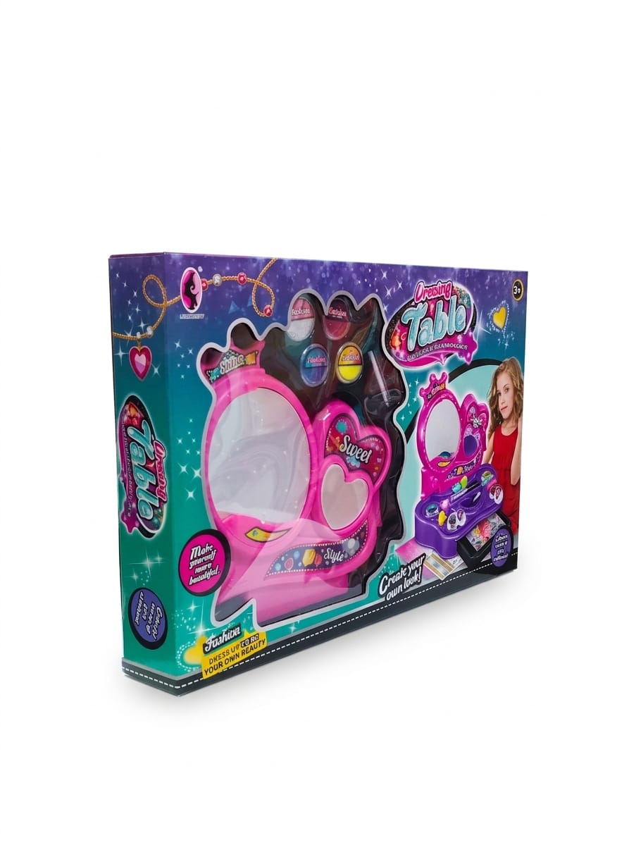 Dressing Table Beauty Set - Deluxe Makeup & Glamour Vanity for Kids 2 Dressing Table Beauty Set - Deluxe Makeup & Glamour Vanity for Kids - Image 2