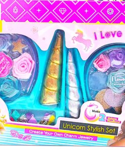 al3aby 90 Girl’s Creator: Unicorn Stylish Set – DIY Magical Headband & Charm Jewelry Kit