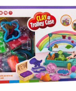 al3aby 86 Clay Trolley Case – 2-in-1 Portable Dinosaur Studio & Sensory Play Kit