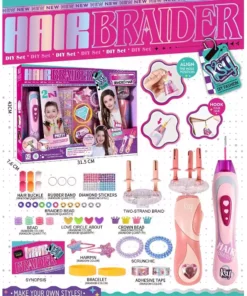 Alternative view of 2-in-1 Ultimate Hair Braider & Beader DIY Styling Set