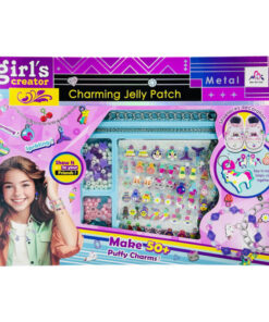 al3aby 92 Girl’s Creator: Charming Jelly Patch DIY Kit – Create 50+ Puffy Charms & Metal Jewelry