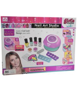 al3aby 102 Girl’s Creator: Nail Art Studio – Deluxe Manicure Set with Electric Nail Dryer