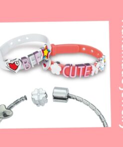Girl's Creator 2 in 1 Jewellery Box Set - Message Bands & Charm Bracelets (Model MBK-339) 11 51gLB3OIQ1L. AC SL1002