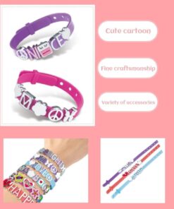 Girl's Creator 2 in 1 Jewellery Box Set - Message Bands & Charm Bracelets (Model MBK-339) 12 51jkIftVgkL. AC SL1002