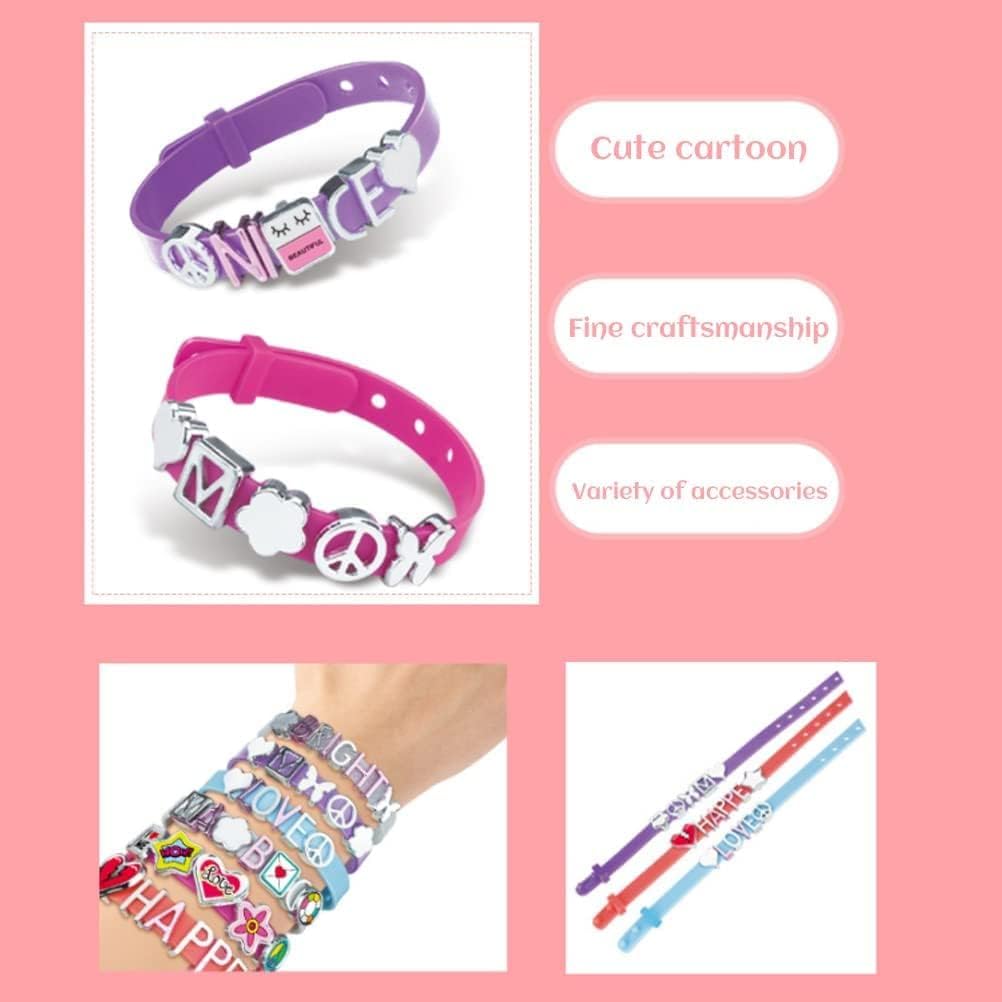 Girl's Creator 2 in 1 Jewellery Box Set - Message Bands & Charm Bracelets (Model MBK-339) 6 Girl's Creator 2 in 1 Jewellery Box Set - Message Bands & Charm Bracelets (Model MBK-339) - Image 6