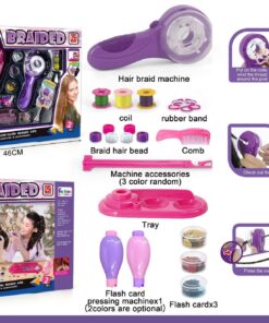 Alternative view of Fashion Braided 2-in-1 Deluxe Hair Styling Kit – Automatic Braider & Beader Set