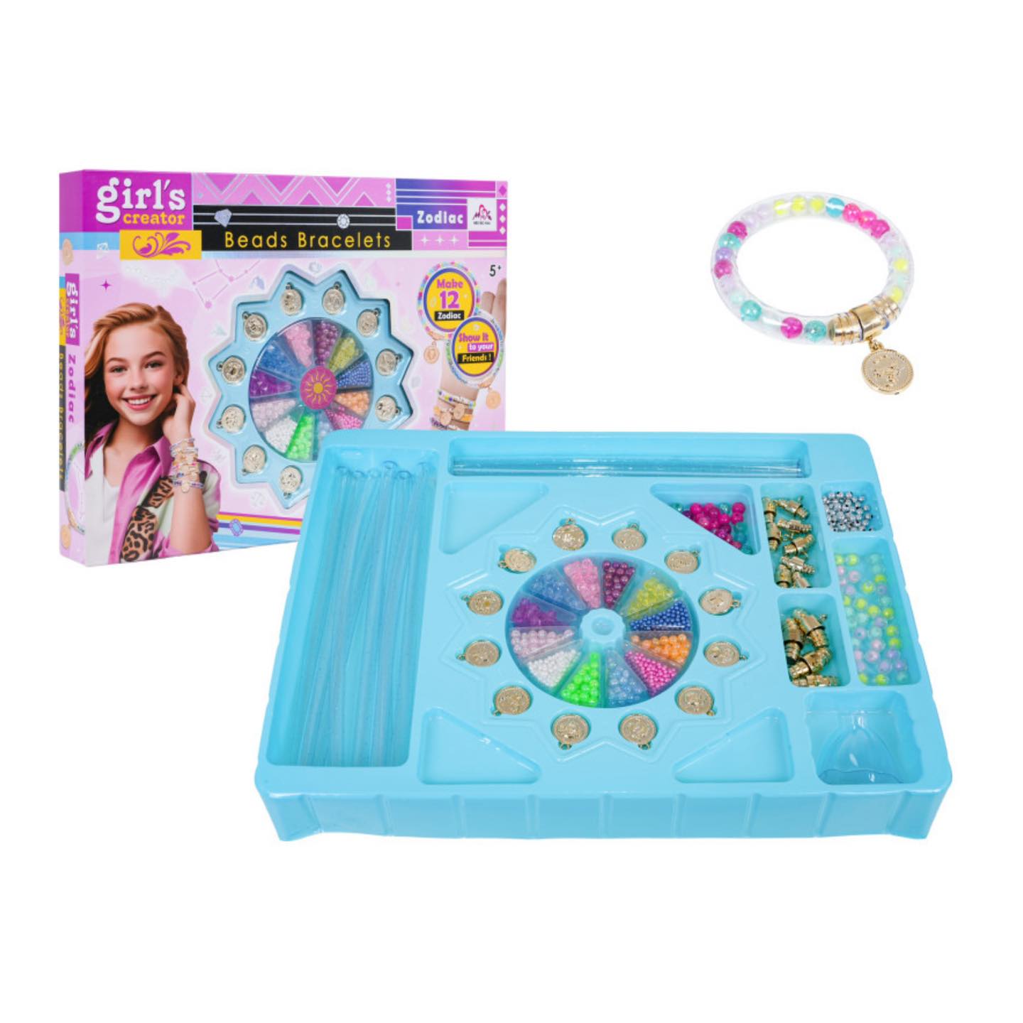Girl’s Creator: Zodiac Beads Bracelet Maker – DIY 12 Horoscope Gold Pendant Kit 4 Girl’s Creator: Zodiac Beads Bracelet Maker – DIY 12 Horoscope Gold Pendant Kit - Image 4